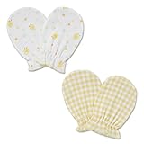 西松屋 [EFD] 2枚組ミトン（ウサギ/ゾウ/ヒヨコ） 【新生児50-60cm】　イエロー