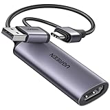 UGREEN HDMI キャプチャーボード 1080P 60FPS 4K入力 ビデオキャプチャー 2in1 USB Type C Thunderbolt 4 小型軽量