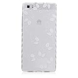 Zeebox Huawei P8 Lite ケース カバー 高品質 TPU保護カバー 衝撃吸収 Huawei P8 Lite 用 超薄型 耐久性 落下防止 生涯補償付き (ホワイト #5)