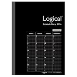 ナカバヤシ 手帳 2026 ロジカルダイアリー 月間ノートタイプ B5 ブラック NS-B502-26BD