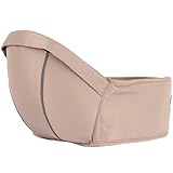 Zaitun ベビー 抱っこひも ウエストキャリー ヒップシート 肩ストラップ付き ベビーキャリー 赤ちゃん 調整可 軽量 パッド入り 腰負担軽減 メッシュ 素材 4way（新生児～３歳まで） (ライ