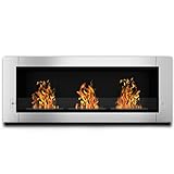 Elite Flame Lenox VentlessバイオエタノールRecessedまたは壁マウント暖炉