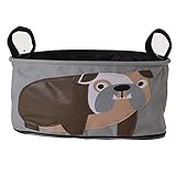 PANCY ベビーカー用バッグ 収納バスケット ミニ バッグ 収納 小物入れ 可愛い 動物 布製 多機能 雑物収納 便利（犬）