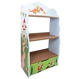 Fantasy Fields - Knights & Dragon Thematic Kids Wooden Bookcase with Storage | Imagination Inspiring