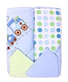 Spasilk Hooded Terry Bath Towel with Washcloths, Blue Plane, 2-Count by Spasilk [並行輸入品]