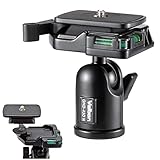 ベルボン Velbon 小型自由雲台 QHD-43D N AZ クイックシュー対応 アルミ製 ボール雲台 小型 軽量 AMZQHD-43D N
