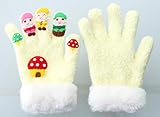 キッズのびのびパペット手袋　きのこと小人さんシリーズ ライトイエロー