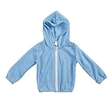 Domybest 子供服　コート　ジャンパー　男女兼用　長袖　薄手春秋　1-6歳　帽子付き　ベビー服　キッズ用　通勤　外出　パーカー　紫外線　冷房対策 (110)
