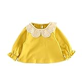 Pojour Tシャツ/ブラウス　ベビー服　女の子　キッズ　5色　無地シャツ　赤ちゃん服　幼児　子供服　長袖　キッズ服　満月/出産祝い/プレゼント/お出かけ 綿 通園 通学
