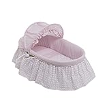 Cambrass Basket with Frills and Une Hood (47 x 84 cm, Keito Pink) by Cambrass