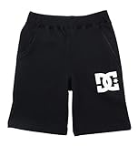 【DC ディーシー】 キッズ ロゴスウェットショーツ（100-160） 【7128J705 BLK 100】