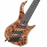 Ibanez EHB エルゴノミックヘッドレス6弦マルチスケールベースギター-アンティークブラウンステンドローグロス