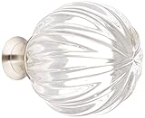 Baldwin 4305150 Crystal Cabinet Knob in Satin Nickel [並行輸入品]
