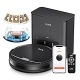 アイライフ(ILIFE) ロボット掃除機 自動ゴミ収集ステーション 2.5L大容量紙パック（5枚付き） 60日自動ゴミ収集 最小型ドックと本体 水拭き両用 3000Pa強力吸引 お掃除ロボット 超薄型 ブラシレス吸引口 2in1 ダストボックス＆ウォータータンク 予約清掃 Wi-Fi/アプリ/リモコ