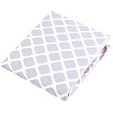 Kushies Baby Portable Play Pen Sheet, Lilac Lattice by Kushies