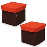 【2個セット】BOXスツール Sサイズ BLC-377 オレンジ