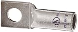 Morris Products 94078 Short Barrel Compression Lug, 1 Hole, Copper, 4/0 Str. Wire Range, Purple Colo