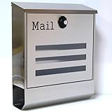 郵便ポスト 郵便受け 大型メールボックス壁掛けシルバーステンレス色プレミアムステンレスpm141