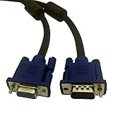 HoneyBB VGA延長ケーブル ミニD-Sub15ピン(オス/メス) ，SVGAケーブルhd15拡張リードオスtoメス – (1.5m)