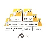 電動ハンマードリルモータ用DealMux 10ペア12x6x5mmカーボンブラシパワーツール