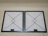 コスモフィルター 深型レンジフード 金網2面 差し込みタイプ用 取り付け枠・フィルターセット 34.3×29.7cm