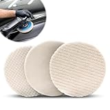 ウールバフ ポリッシャー 50mm 【3個入り】人造ウールバフ 車磨き用 洗車用 電動 バフ 鏡面 50mm 荒目 中目 細目