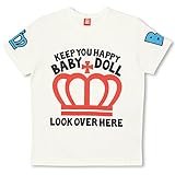 ベビードール BIG王冠Tシャツ 男女兼用 L オフホワイト