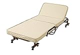 パール金属 折りたたみ ベッド 低反発 完成品 アイボリー C-II N-8691