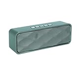 スピーカー スピーカー ワイヤレススピーカー ブルートゥー Bluetooth5.0 ポータブル ブルートゥーススピーカー 低音強化/ワイヤレスステレオ対応/マイク内蔵/お風呂 (green)