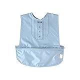 ディモワ 10mois お食事ポーチロン(袖なし) ブルー 3051