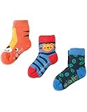 Frugi オーガニックコットン ソックス 3足組 タイガー サイズ 1-2yrs （ 12-14cm ）, 2-4yrs （ 14-16cm ） (1-2yrs（1-2才：12-14cm）)