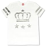 ベビードール 袖ラインTシャツ 男女兼用 M ホワイト