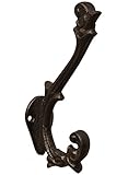 Cast Iron Single壁フック/帽子バッグキーコートフック、クラシックホーム装飾ギフト、ti001 bestplus