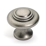 Dynasty Hardware K-9229-AN-25PK Concentric Cabinet Hardware Knob, Antique Nickel, 25-Pack [並行輸入品]
