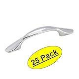 Amerock BP1384-26 Reflections Polished Chrome Cabinet Hardware Handle Pull - 3" Hole Centers - 25 Pa