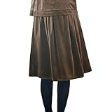 Angeliebe エンジェリーベ マタニティ 産前 産後 対応 ベロア タック スカート 妊婦服 膝丈 フレア フリー キャメル 21717 21717200