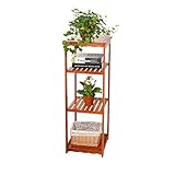 LJ ヨーロッパスタイルレトロマルチレイヤーリビングルーム屋内バルコニー竹フラワーラック ( サイズ さいず : Four layers )