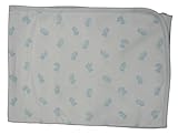 Kissy Kissy Baby-Boys Infant Tiny Teddy Print Receiving Blanket-White With Blue-One Size [並行輸入品]