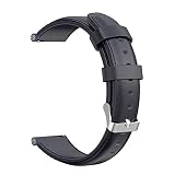 ガーミン用 Forerunner 165 / Forerunner 165 Music/vivoactive 5用 交換バンド 腕時計バンド 20mm PUレザー製 柔らかい 耐衝撃 装着簡単（ネイビー）