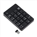 ワイヤレスキーボード テンキー テンキー ワイヤレス テンキー bluetooth キーボード ワイヤレス テンキー ブルートゥース キーボード 片手キーボード キーボード 白 分割キーボード テンキー メカニカル キーボード テンキー付き キーボード ホワイト テンキー 電卓 左手デバイス (Black)