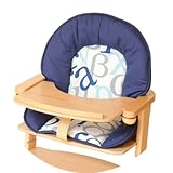 Geuther(ゴイター) ハイチェア　専用クッション FAMILY アルファベット(ブルー)