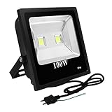 MEIKEE 100w LED投光器 250w高圧ナトリウムランプの代替品 昼白色 6000K IP65防水仕様 投光機 フラッドライト 看板灯 作業灯 省エネ