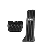 BOYOUS【最新型】マツダ 新型CX-8 KG2P KG5P アルミ ペダル 工具不要 専用設計 cx8ブレーキ アクセル カバー 防キズ 防汚れ 滑り止め 2点セット（ブラック）