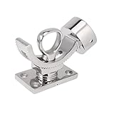 monkeyjackステンレススチールロッドホルダーブラケットスタンド調節可能な回転マウントアクセサリーfor Marineボート釣り