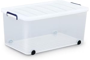 アイリスオーヤマ 収納ボックス 衣装ケース ふた付き 丈夫 頑丈 大型 キャリー…