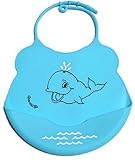 Baby Bib - Soft Comfortable Waterproof Light Silicone Baby Bib - Easily Wipes Clean - Keep Stains Of