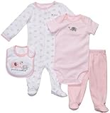 Carter's(カーターズ) ギフト4点セット(ぞう/Pink)/ 9M [並行輸入品] [Baby Product]