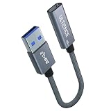 ULTIENCE USB Type-C変換アダプタ |USB A C 変換 USB 3.2 Gen 2 | 10Gbps 高速データ転送 | 60W 急速充電 | MacBook、iPad Pro、Samsung Galaxy 対応（0.1 m、グレー）