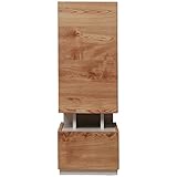 日本製(大川家具) 収納物が少し見えるリビングシリーズ 扉左勝手キャビネット ナチュラル fk0100 代引不可