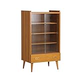 食器棚 キャビネット 本棚 完成品 aster 600MG ガラスキャビネット北欧モデル チーク